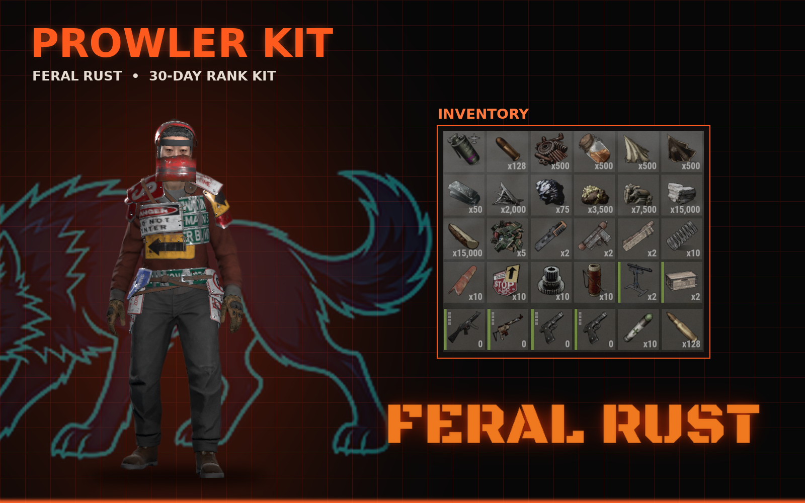 Prowler kit contents