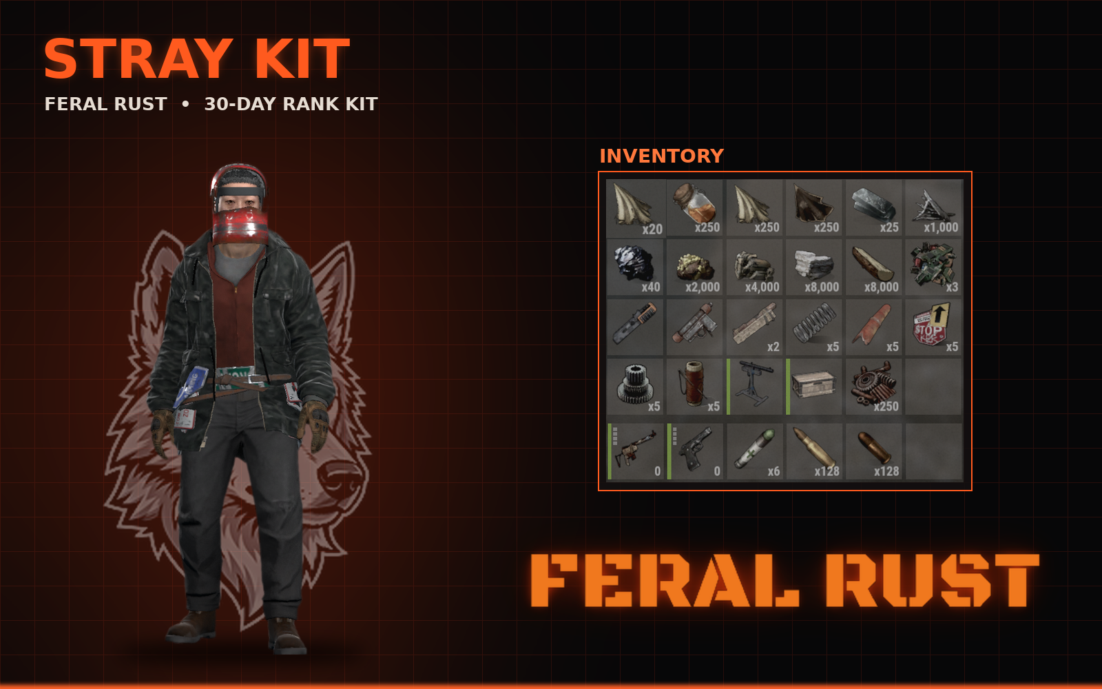 Stray kit contents