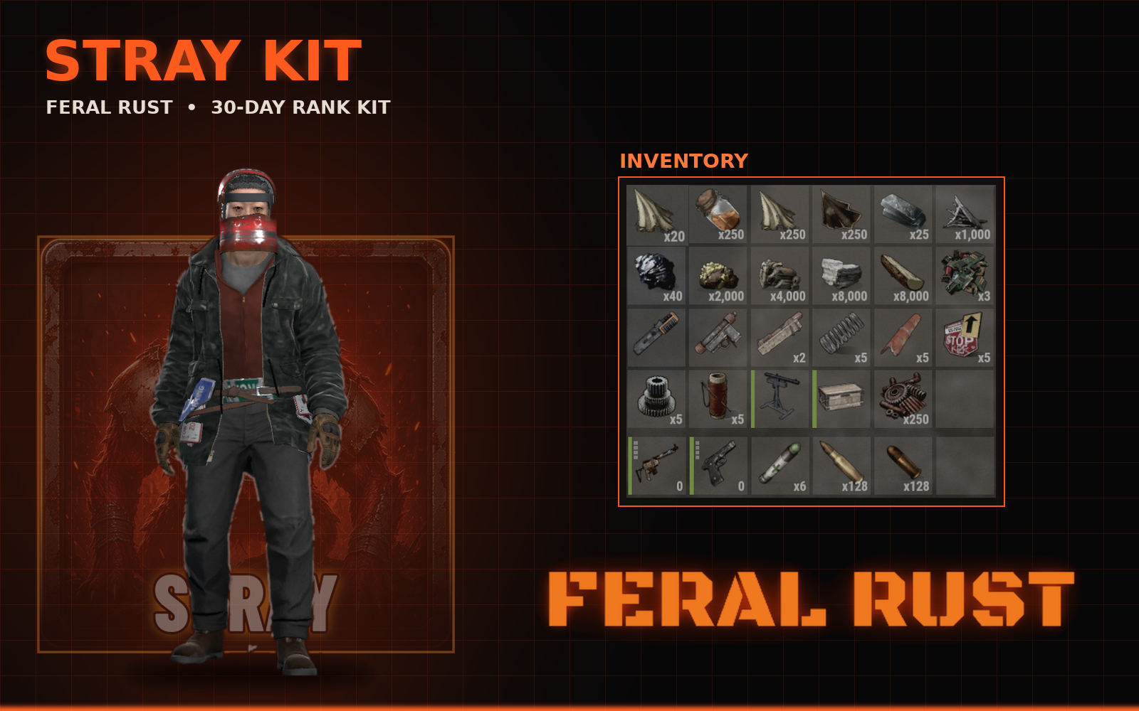 Stray kit contents